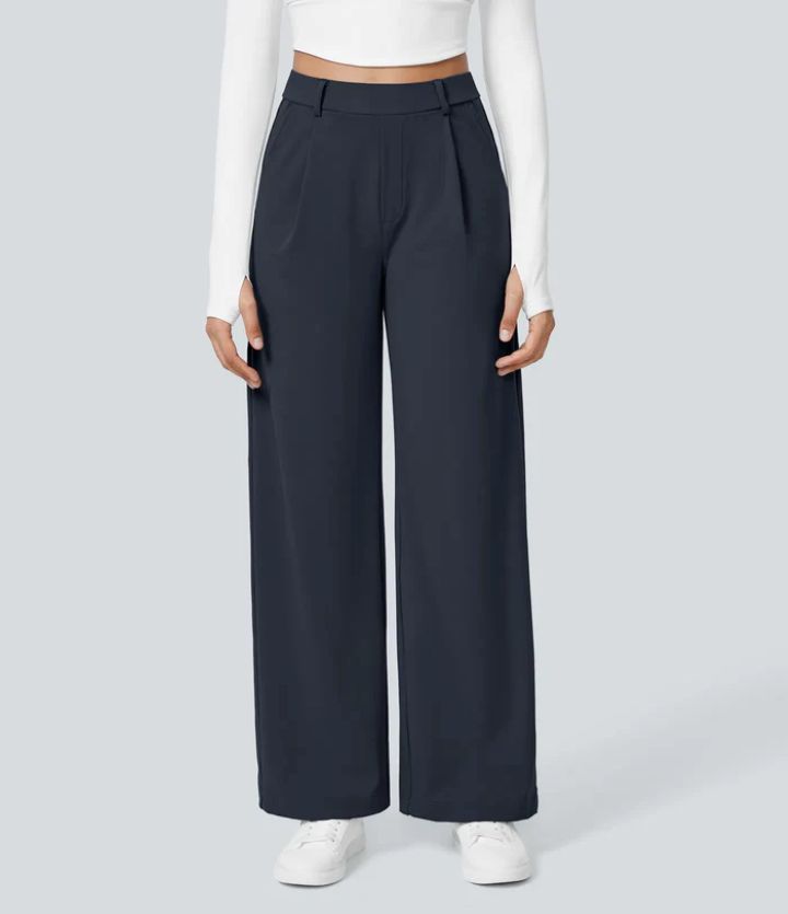 Monah – Casual Wide Leg Minimalist Trouser