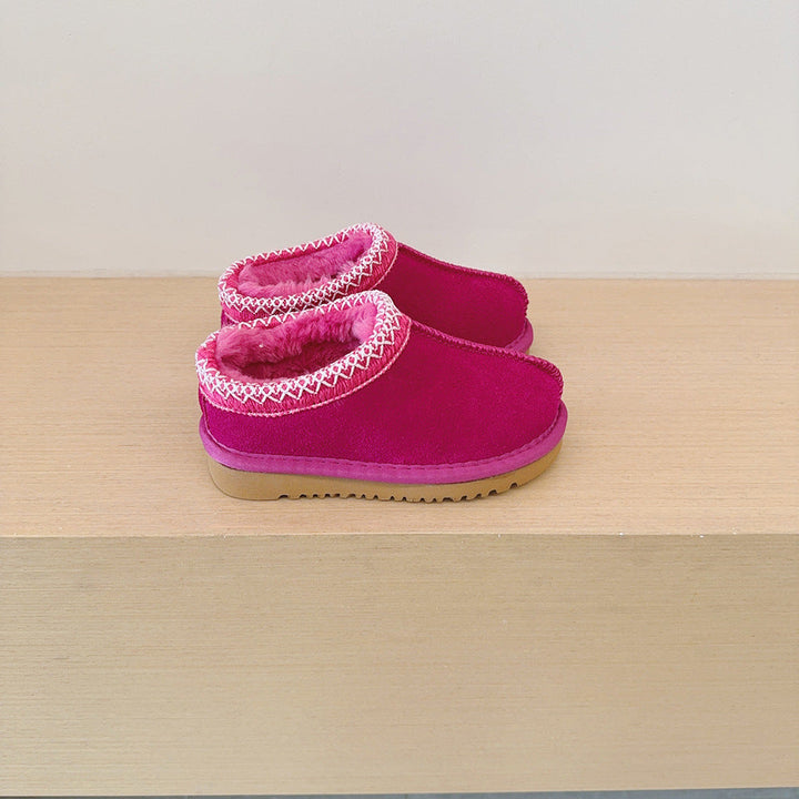 Jean – Comfy Fluffy Suede Braided Outdoor Slippers