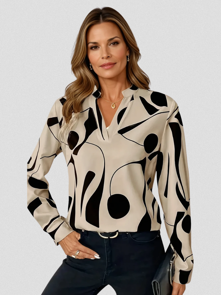 Cecile – Satin Look Blouse