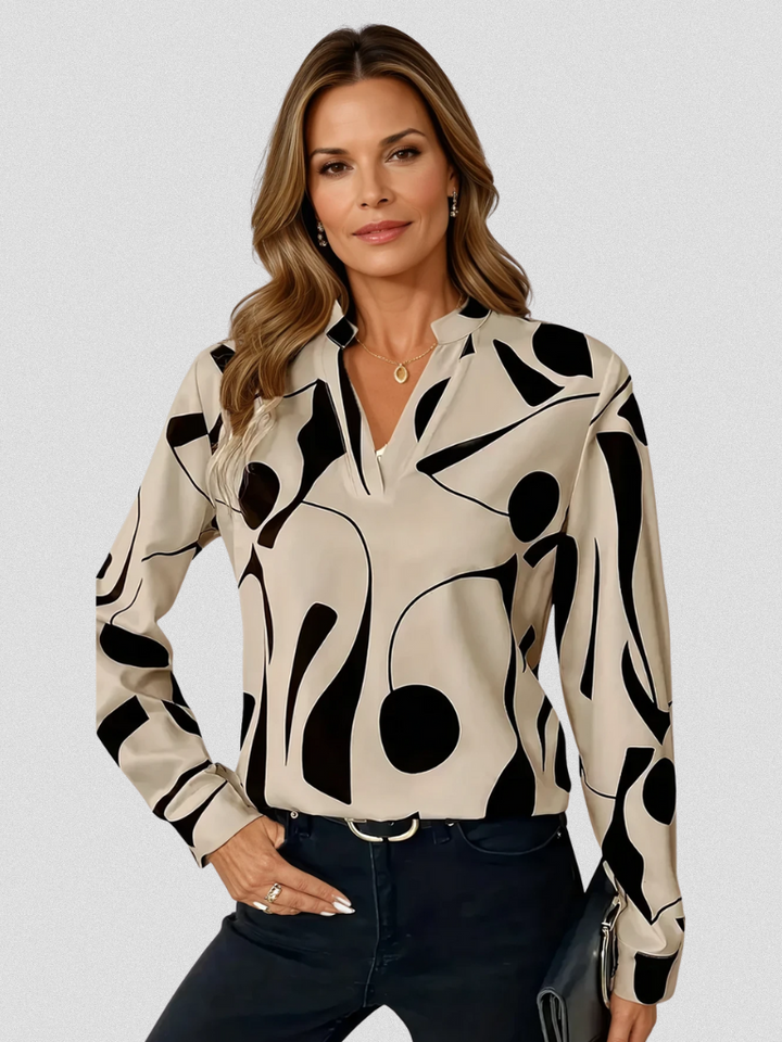 Cecile – Satin Look Blouse