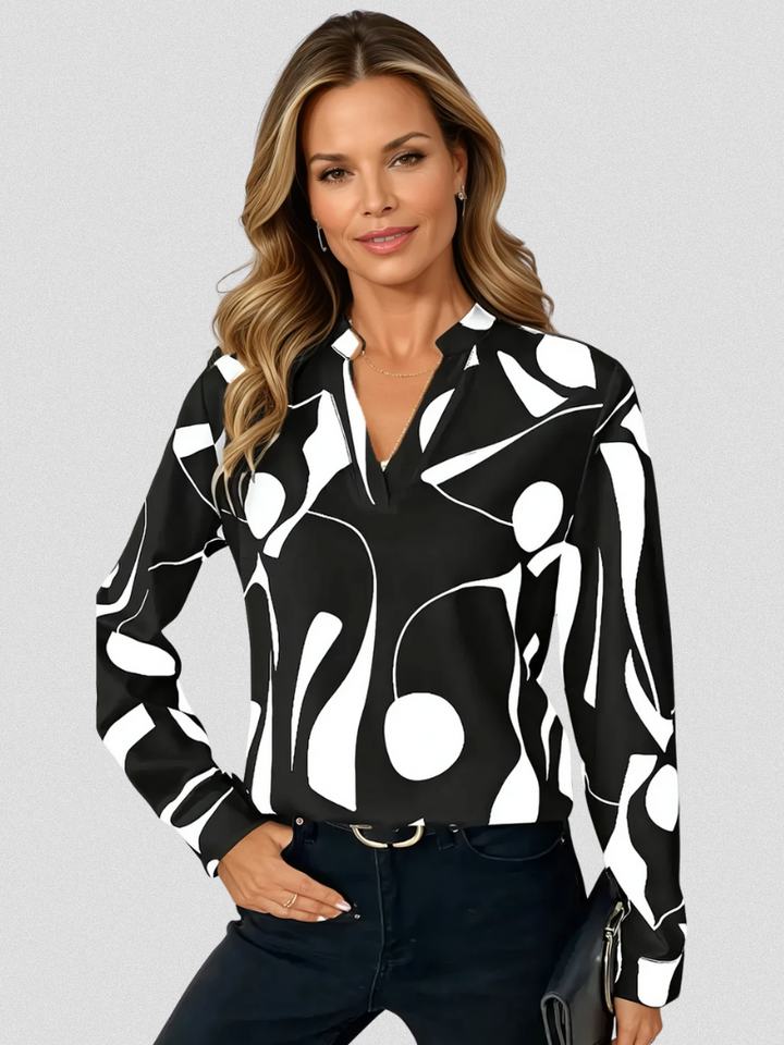 Cecile – Satin Look Blouse