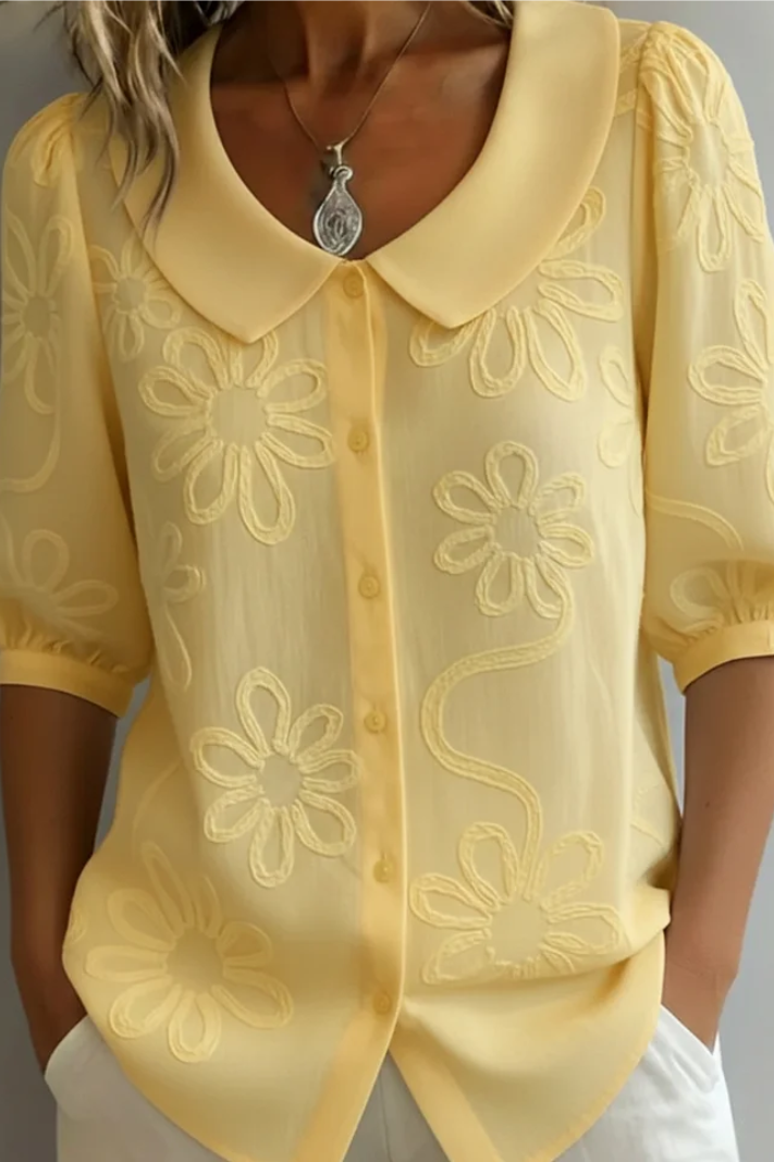 Sandra – Elegant Floral Blouse