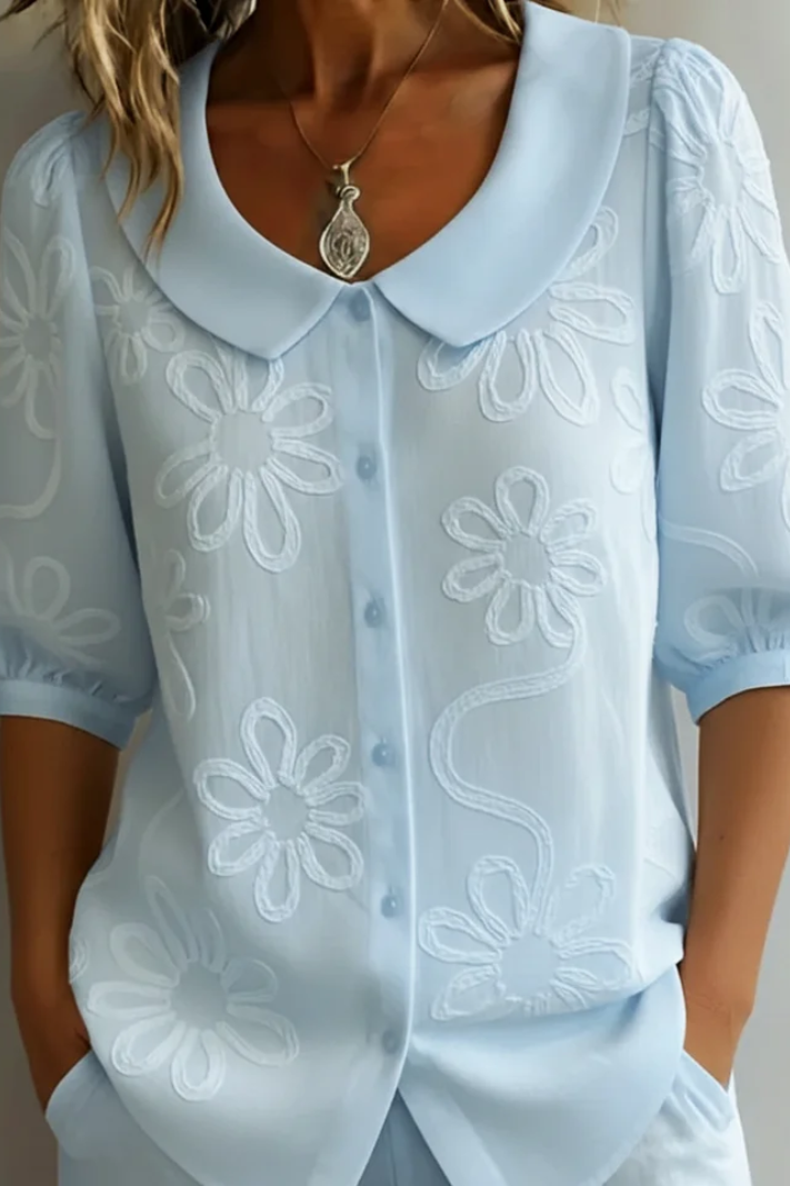 Sandra – Elegant Floral Blouse
