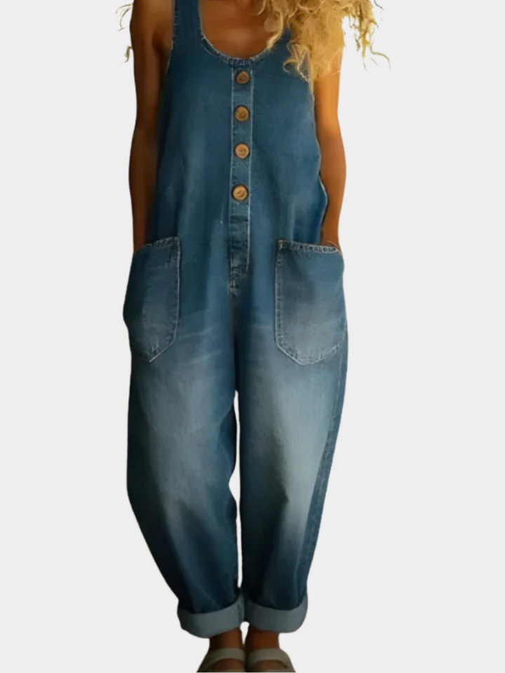Juno – Vintage Cotton Denim-Look Overall