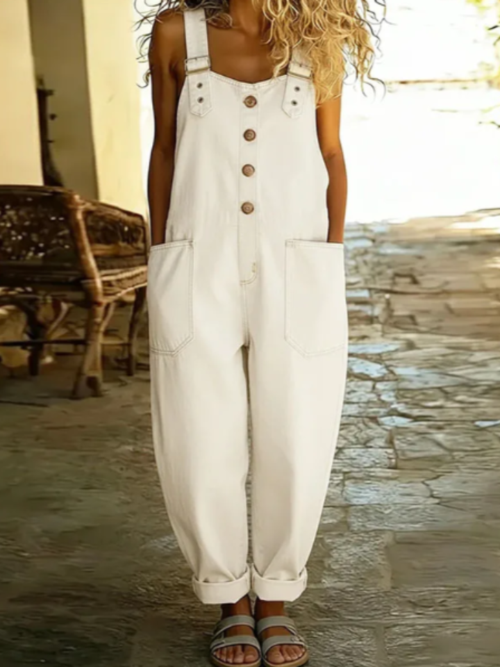 Juno – Vintage Cotton Denim-Look Overall