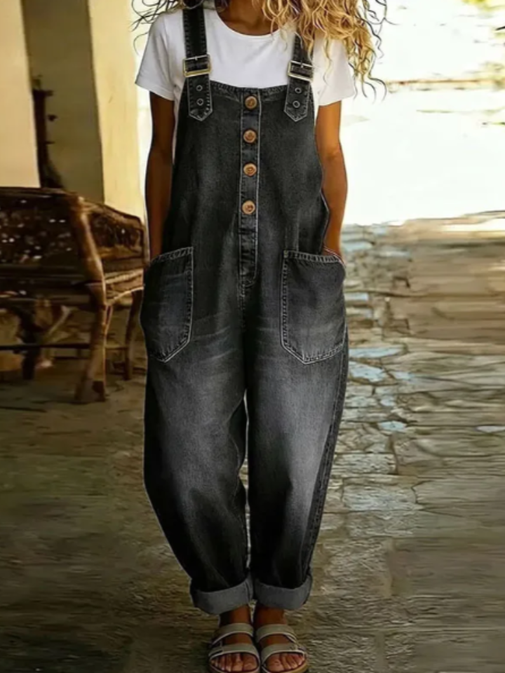 Juno – Vintage Cotton Denim-Look Overall