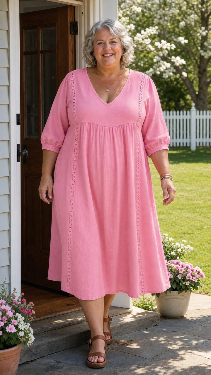 Antonia – Relaxed A-Line Midi Dress