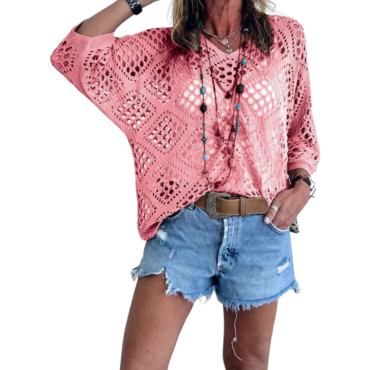 Jean – Breezy Crochet Batwing Top