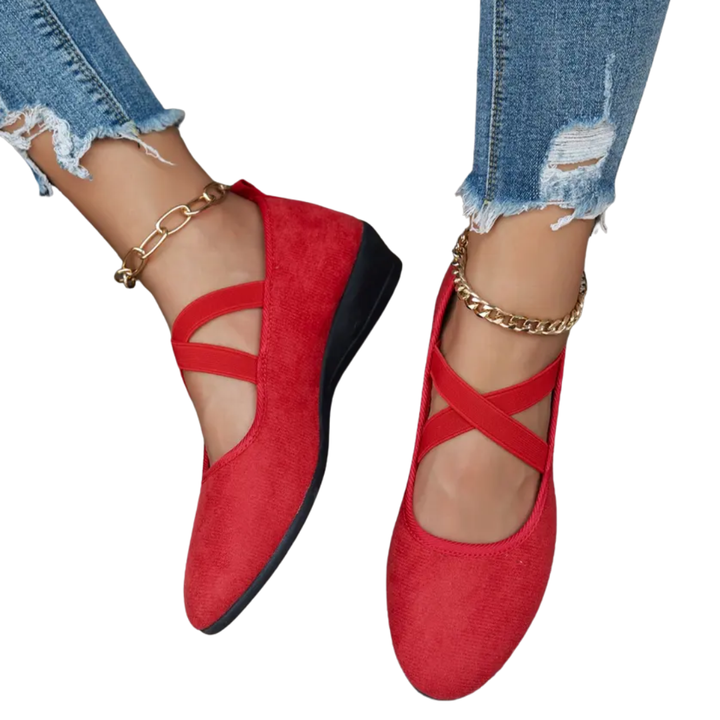 Vera – Breathable Wedge Slip-On Closed Shoes