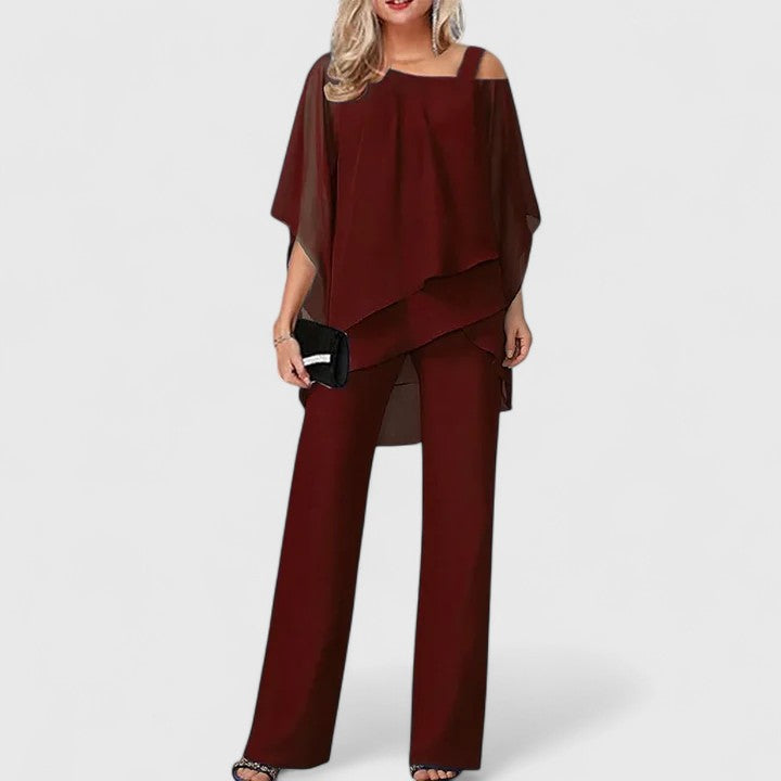 Claudette – Elegant Two-Piece Pant Set