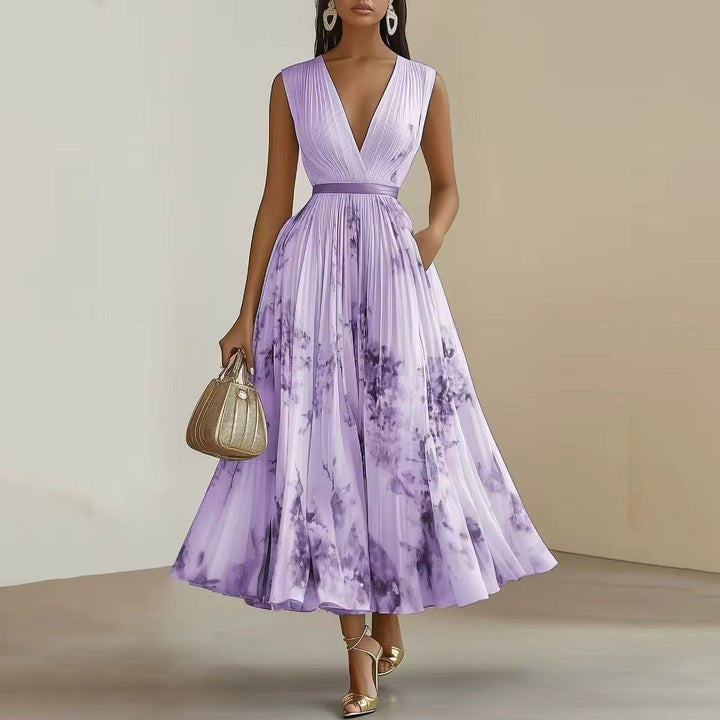 Judith – Elegant Pleated Maxi Dress