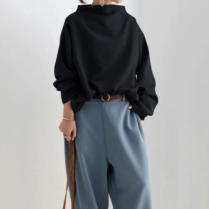 Lydia – High-Neck Casual Top