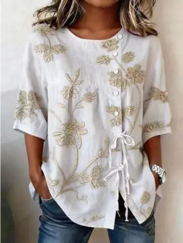 Veronica – Elegant Floral Blouse