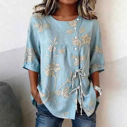 Veronica – Elegant Floral Blouse
