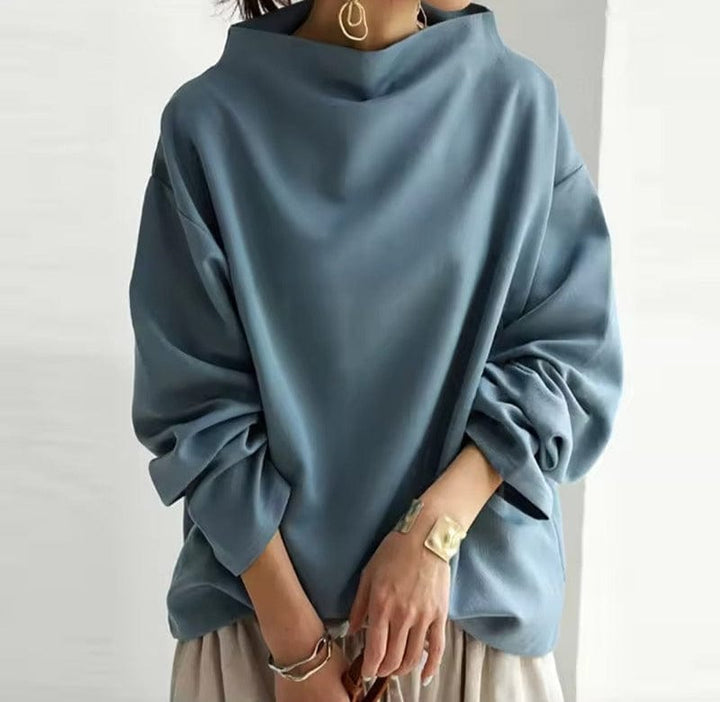 Lydia – High-Neck Casual Top