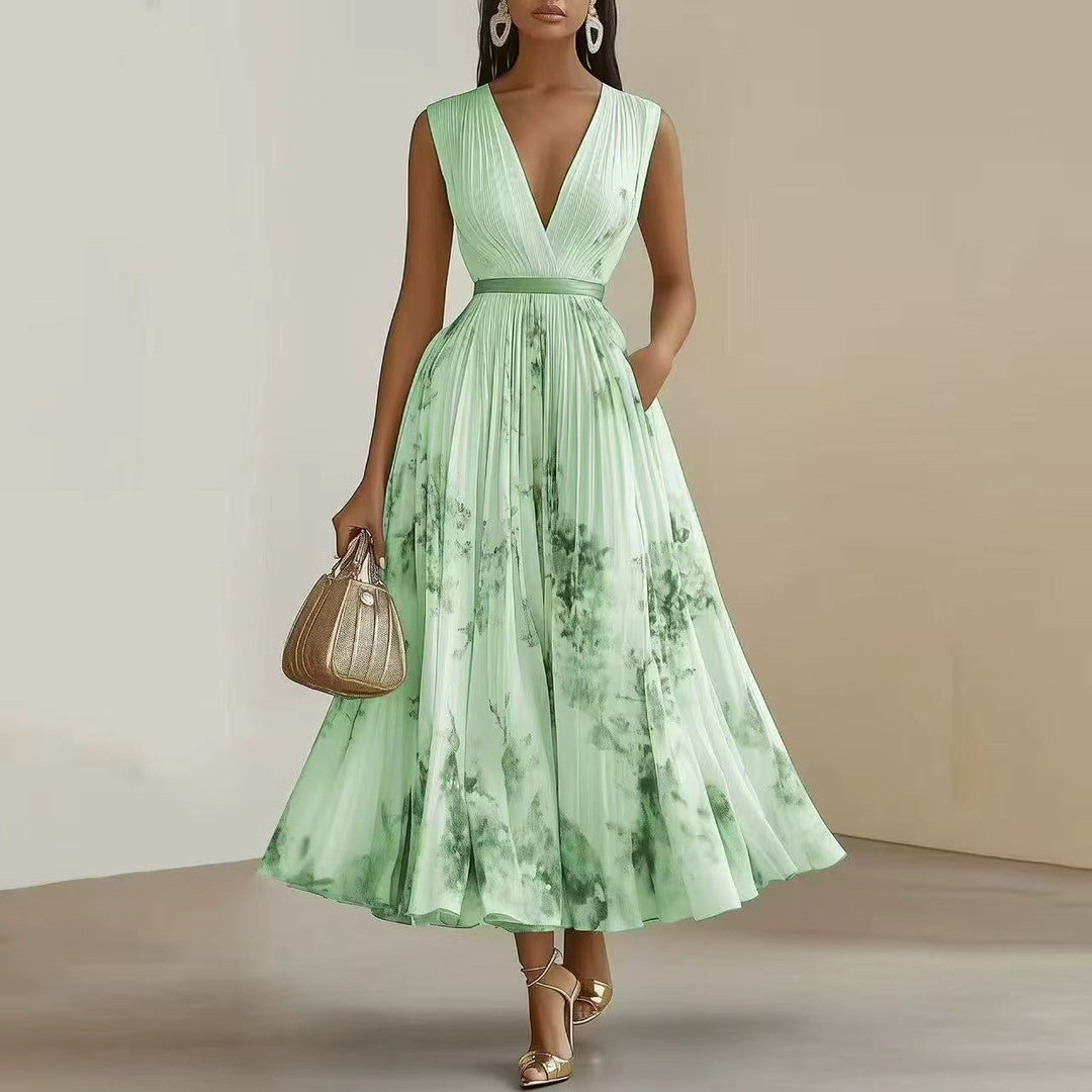 Judith – Elegant Pleated Maxi Dress