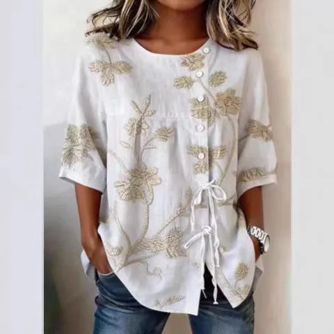 Veronica – Elegant Floral Blouse