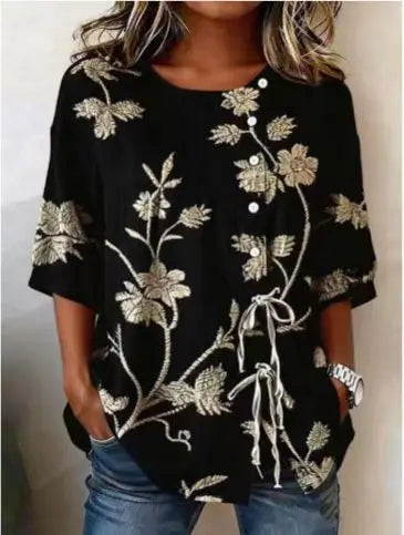 Veronica – Elegant Floral Blouse