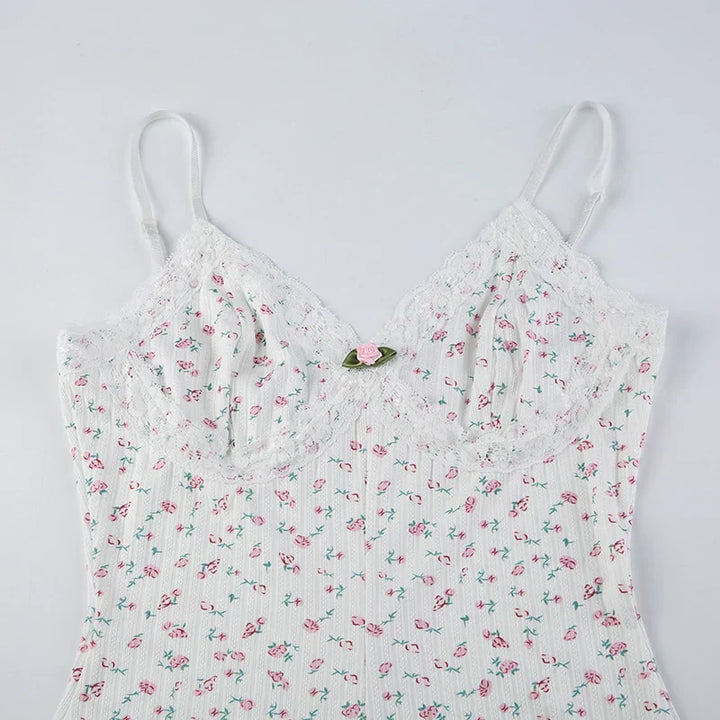 Teresa – Dreamy Floral Sleeveless Bodysuit