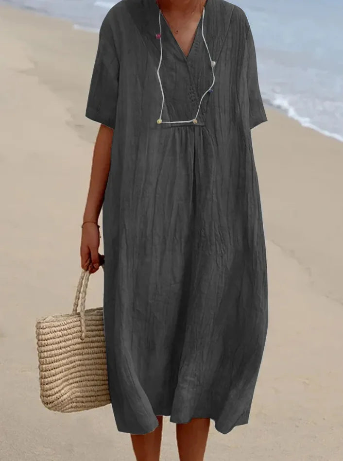 Harriet – Relaxed Textured Maxi Dress