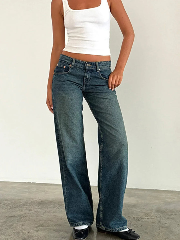 Mavis – Summer Loose Fit Hem Jeans