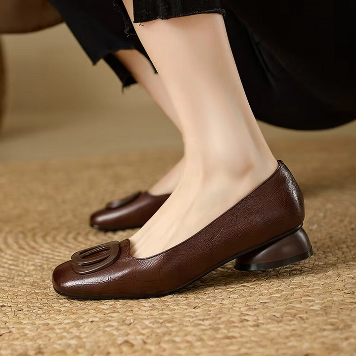 Nadine – Elegant Leather Flats