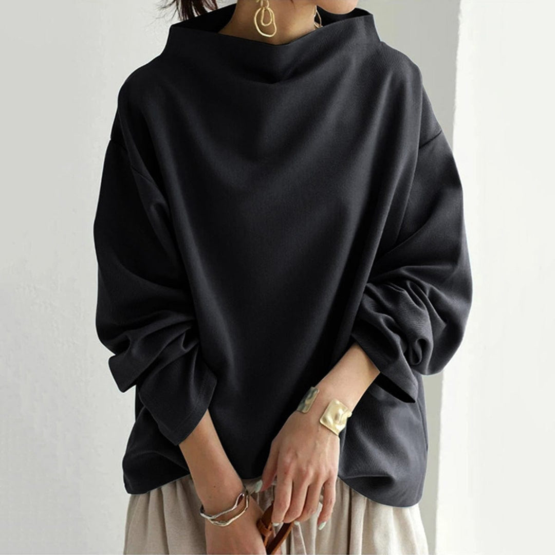 Lydia – High-Neck Casual Top