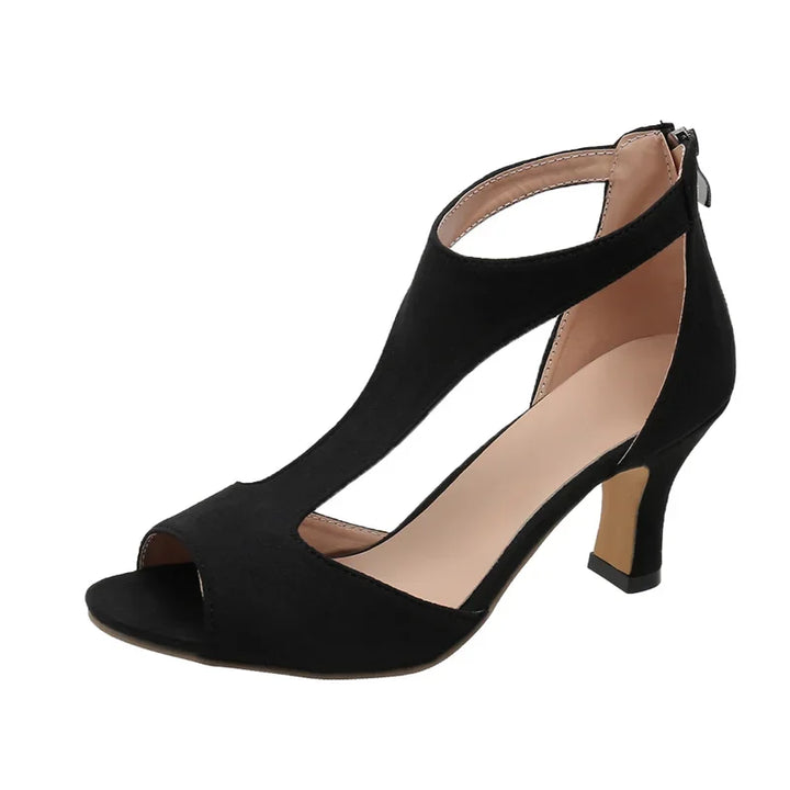 Isobel – Sleek Open-Side Heels