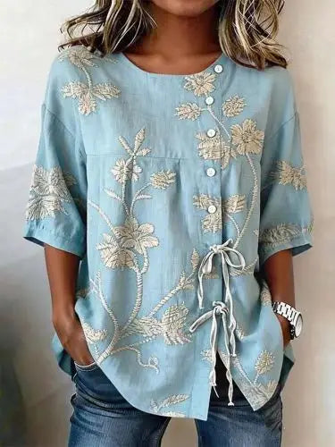 Veronica – Elegant Floral Blouse
