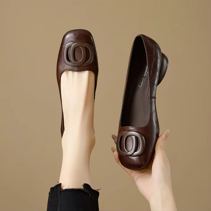 Nadine – Elegant Leather Flats