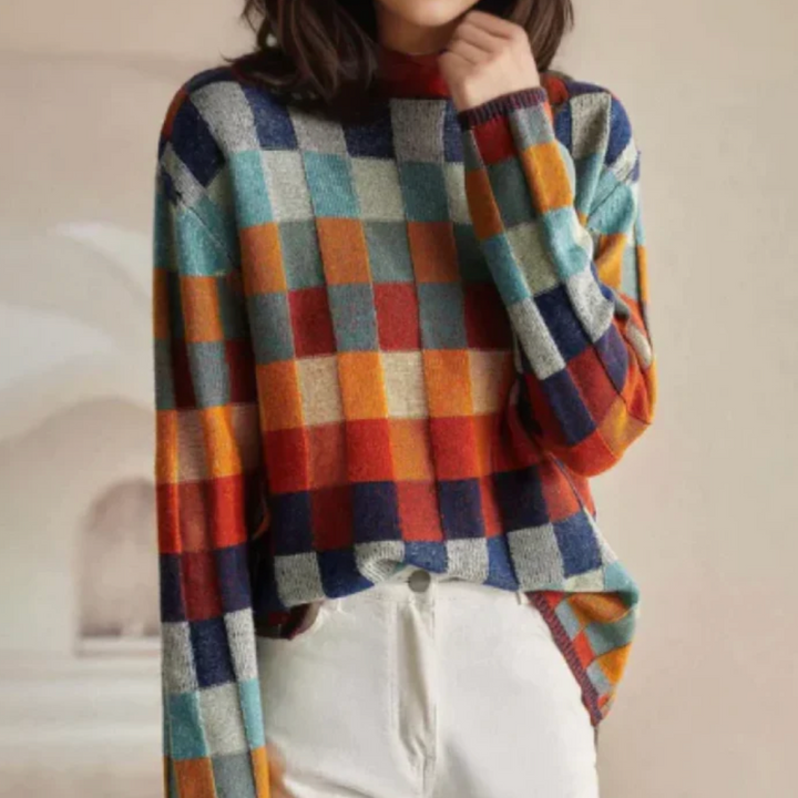 Jacqueline – Cosy Retro Knit Sweater