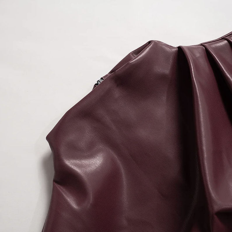 Anthea – Sleek Faux Leather Top