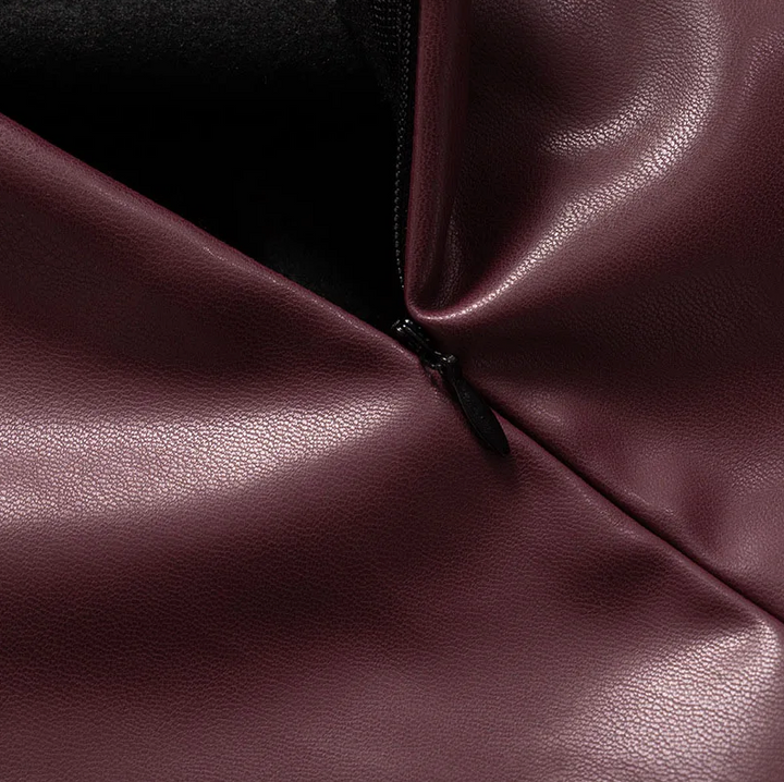 Anthea – Sleek Faux Leather Top
