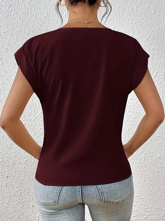 Deirdre – Stylish V-Neck Top