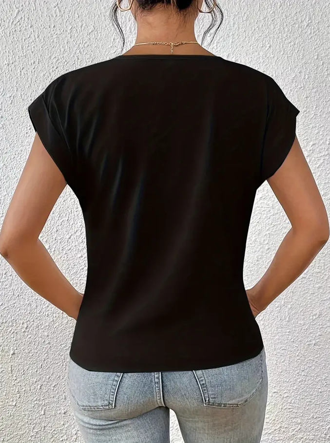 Deirdre – Stylish V-Neck Top