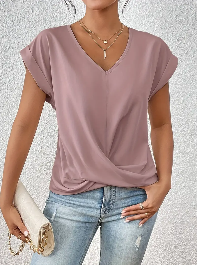 Deirdre – Stylish V-Neck Top