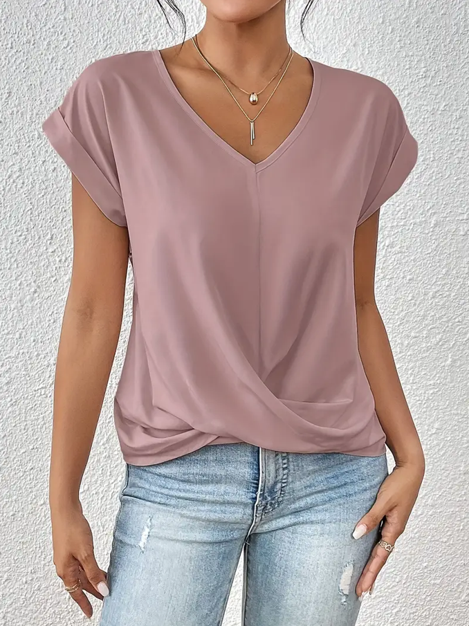 Deirdre – Stylish V-Neck Top