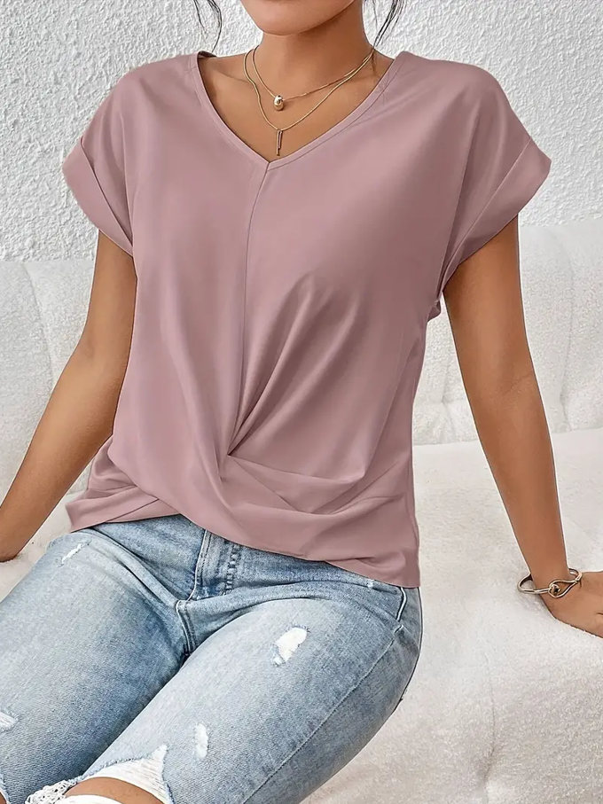 Deirdre – Stylish V-Neck Top