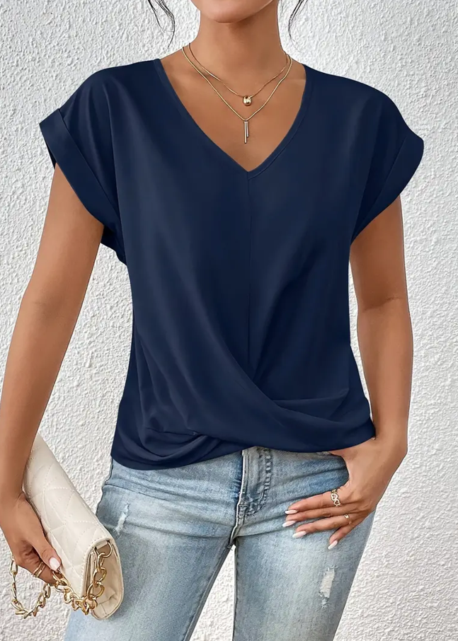 Deirdre – Stylish V-Neck Top