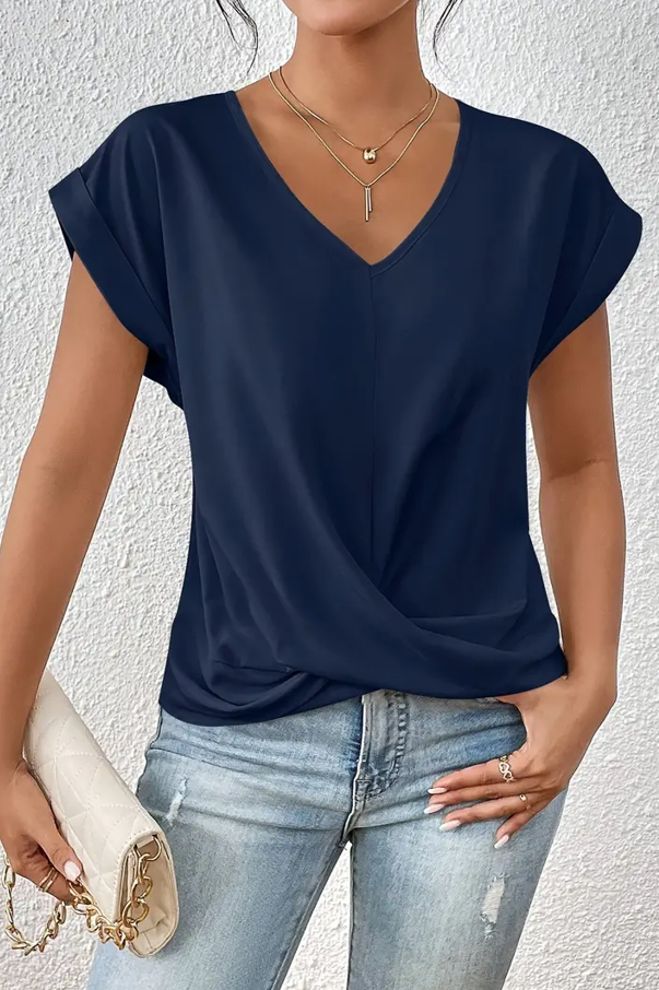 Deirdre – Stylish V-Neck Top