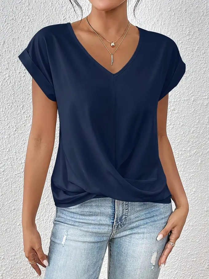 Deirdre – Stylish V-Neck Top