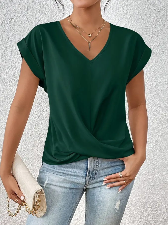 Deirdre – Stylish V-Neck Top
