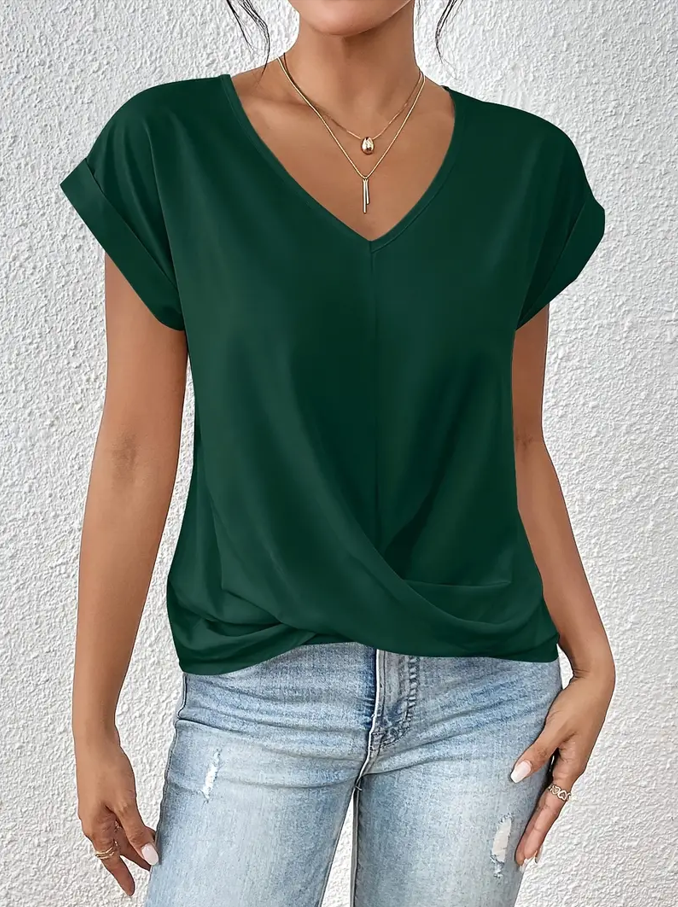 Deirdre – Stylish V-Neck Top