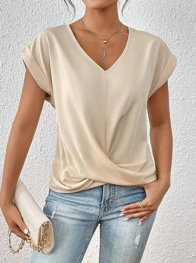 Deirdre – Stylish V-Neck Top