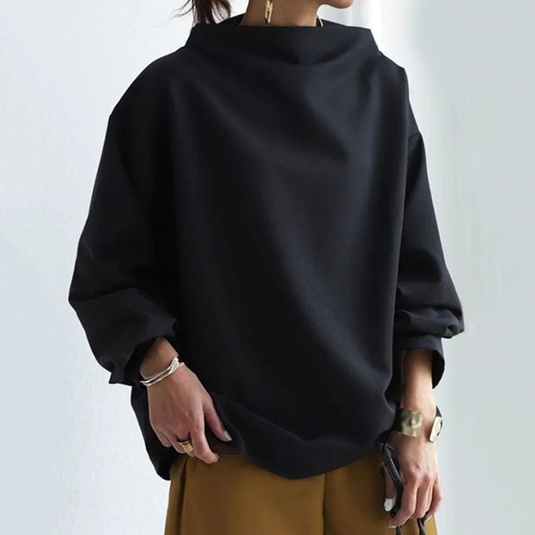 Lydia – High-Neck Casual Top