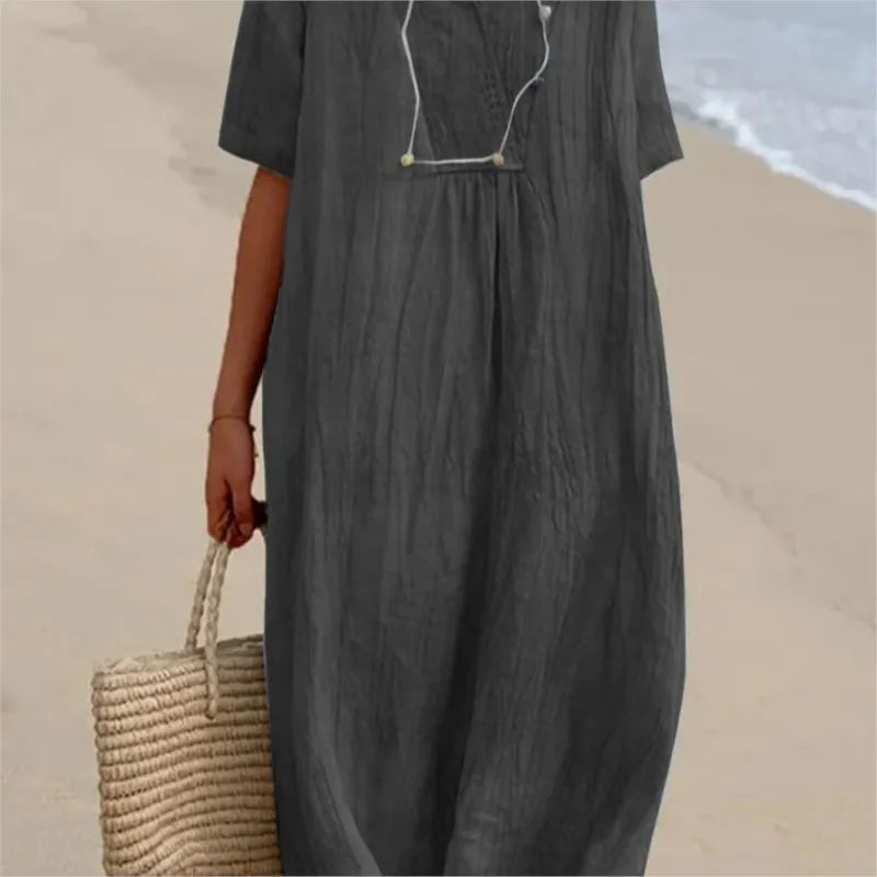 Harriet – Relaxed Textured Maxi Dress