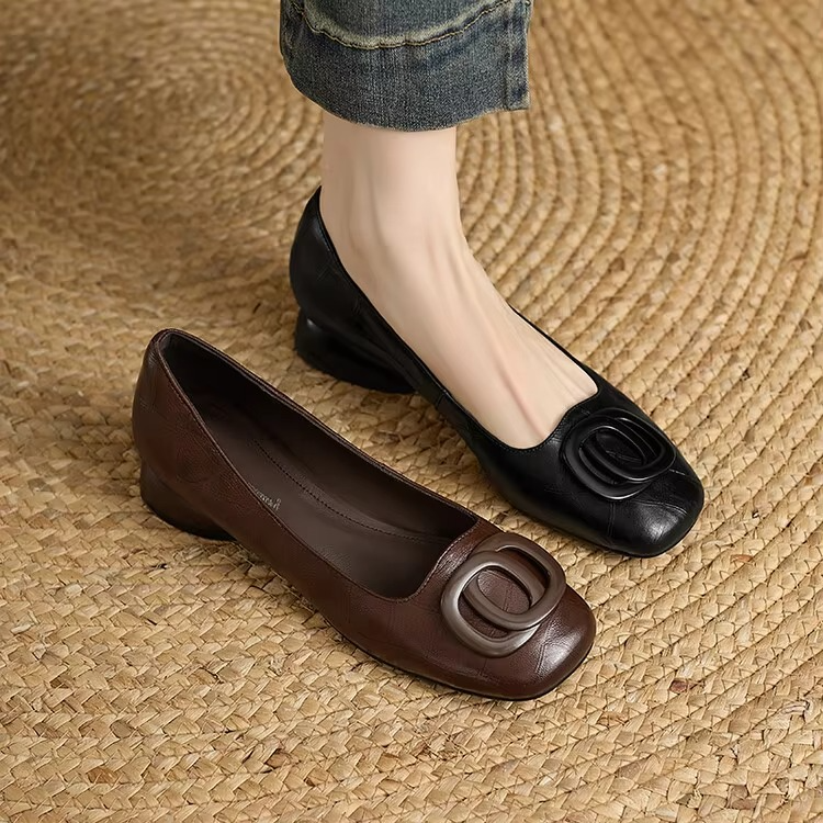 Nadine – Elegant Leather Flats