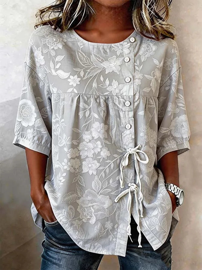 Veronica – Elegant Floral Blouse