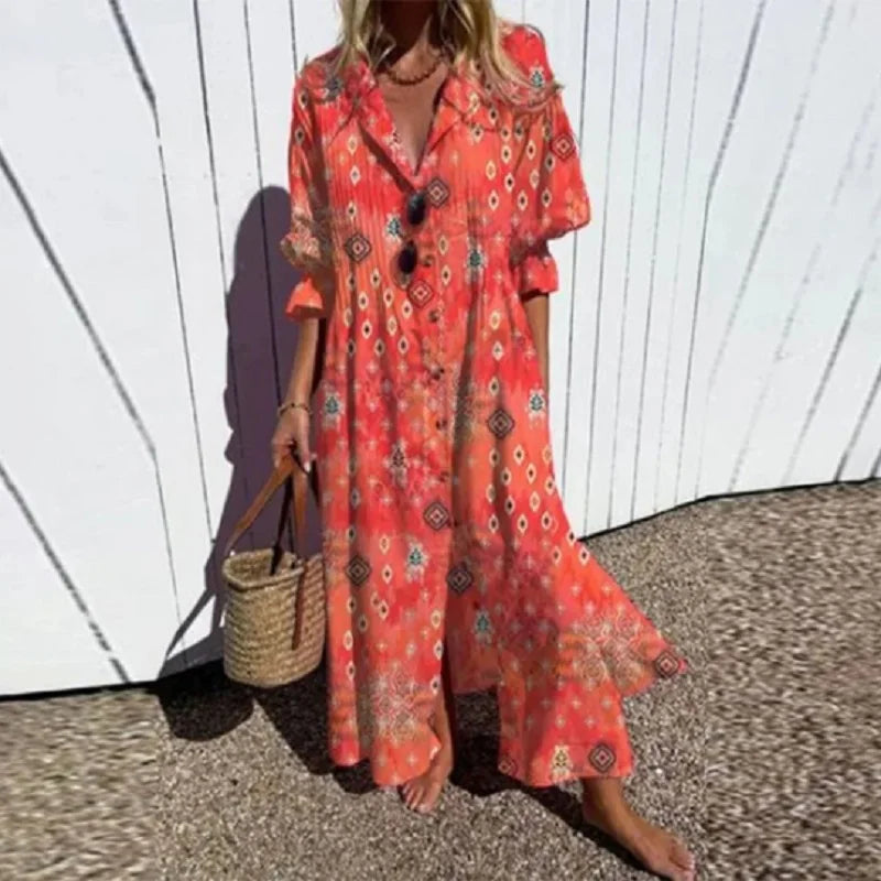 Melissa – Chic Boho Maxi Dress