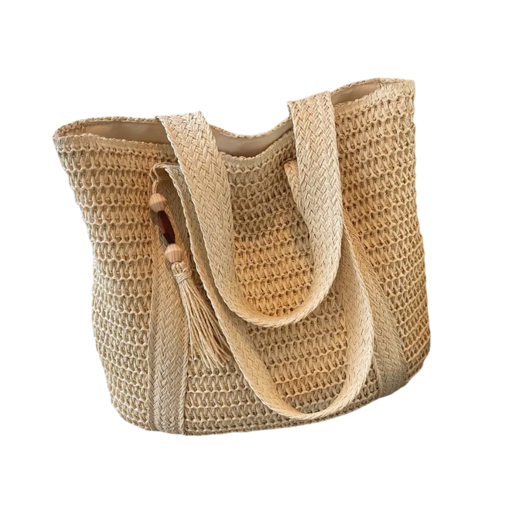 Betty – Woven Fringe Large Capacity Straw Tote